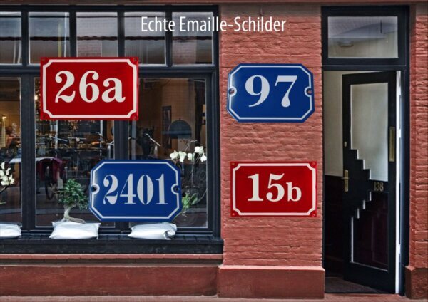 Emaille Hausnummernschilder